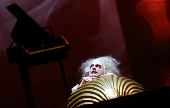 Molière, Der eingebildete Kranke, Burgtheater 2015 Joachim Meyerhoff, Barbara Palffy, Theaterfotografie